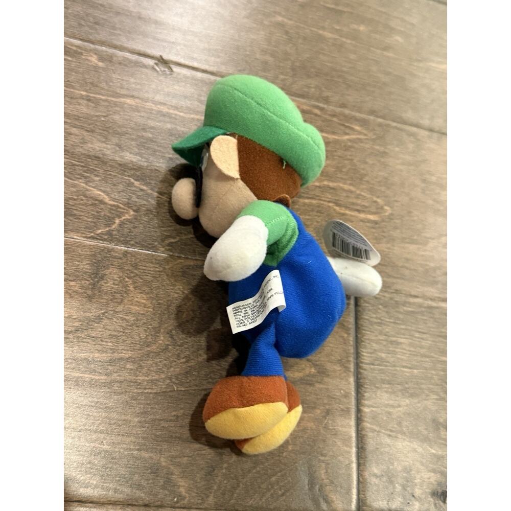 Vintage 1997 Nintendo 64 BD&A Collectibles Luigi Bean Bag Plush Doll New - Picture 5 of 11